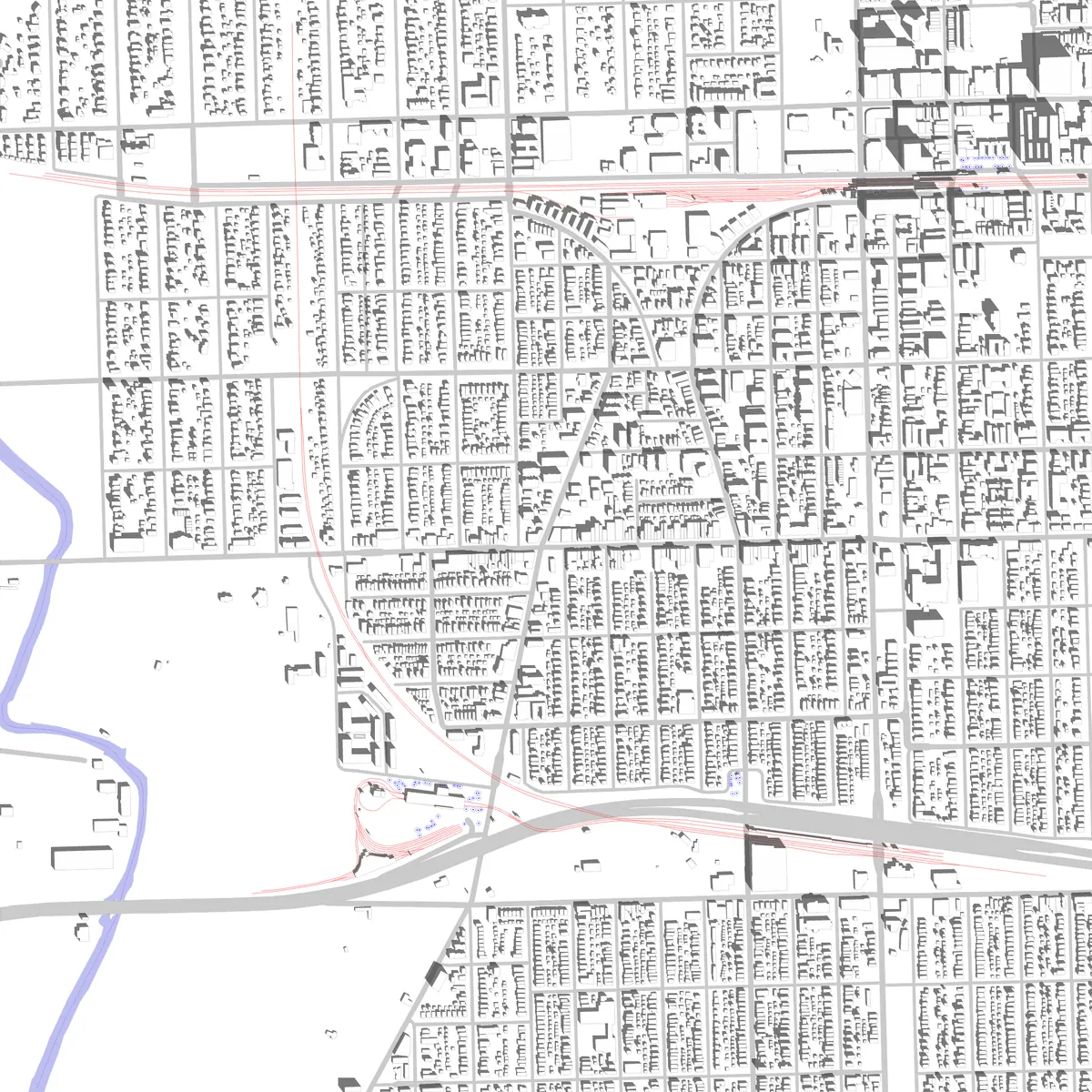 Forest Park site plan (2.5 km)