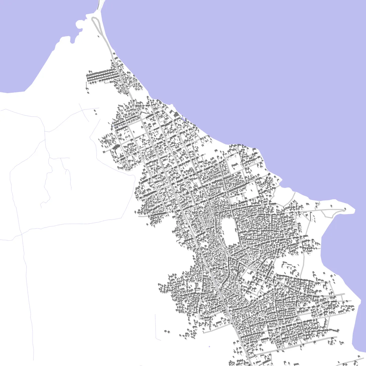Fort-Liberté plan de situation (2,5 km)