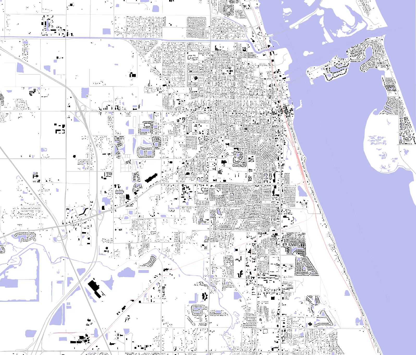 Fort Pierce figure ground plan