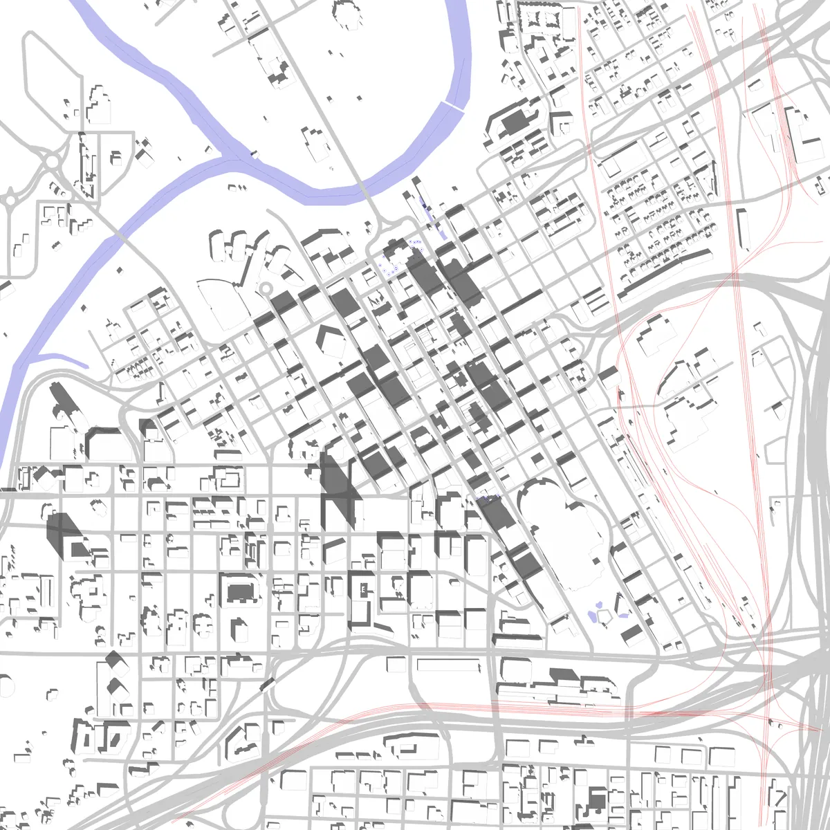 Fort Worth site plan (2.5 km)