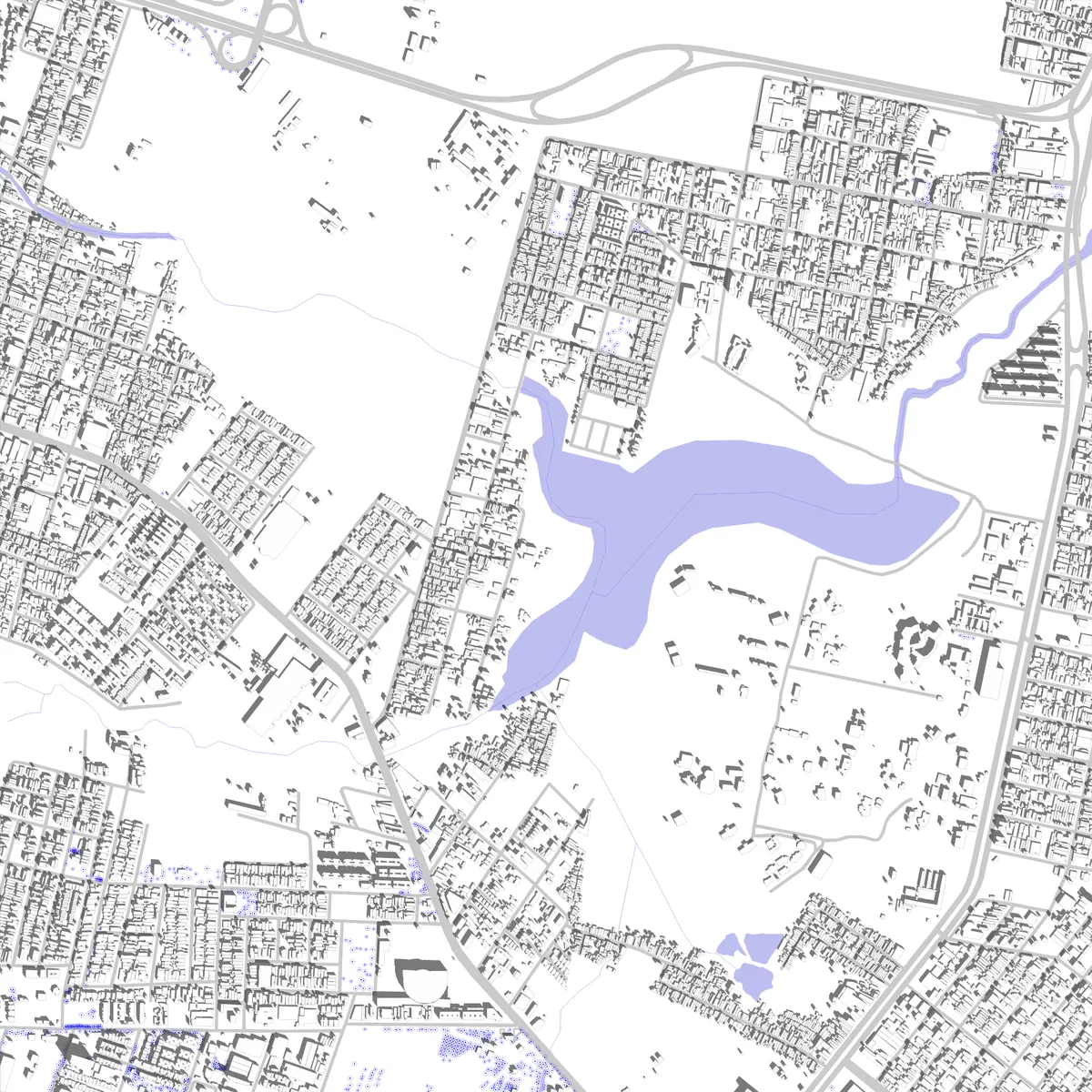 Fortaleza planta de localização (2,5 km)