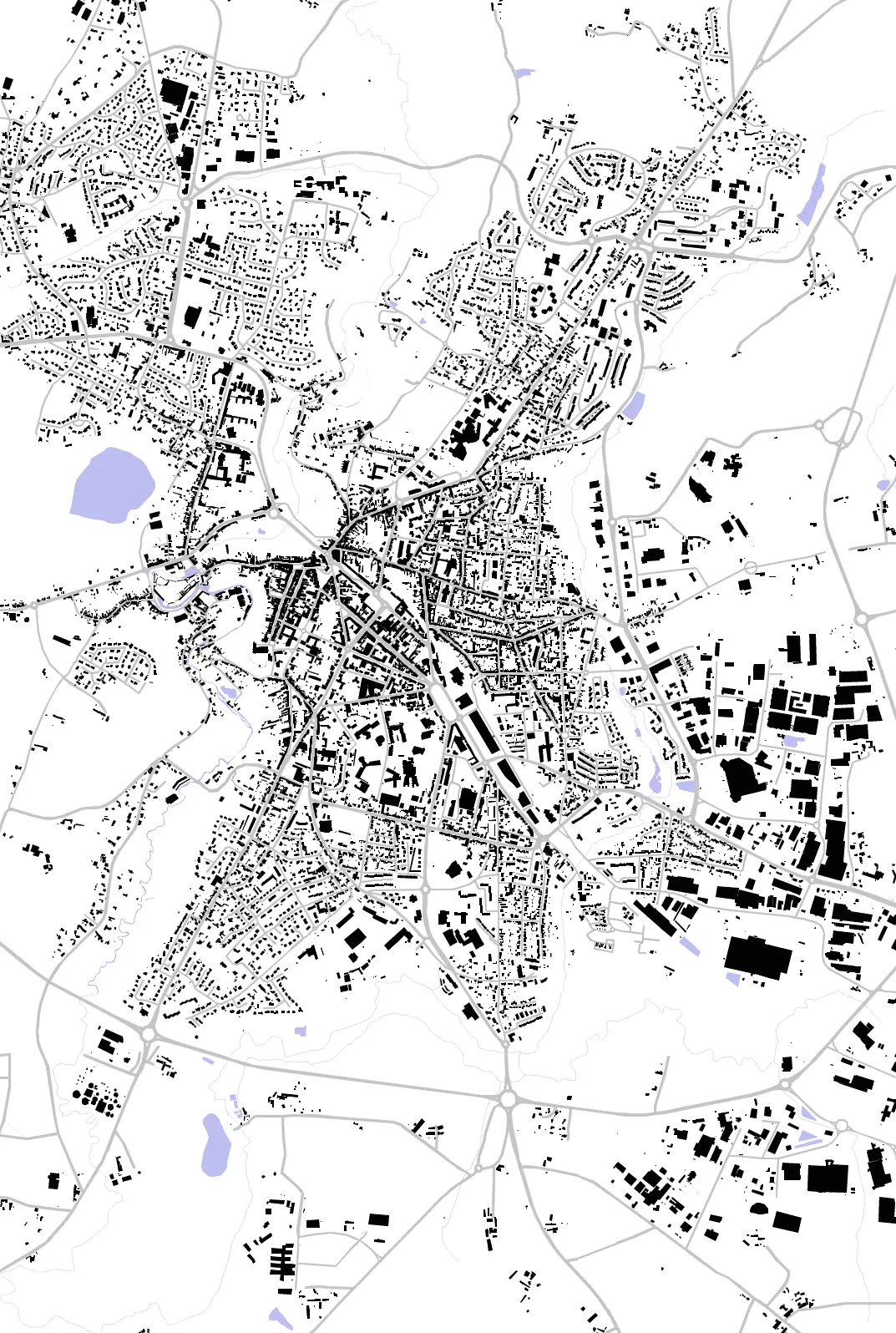 Fougères plan de masse