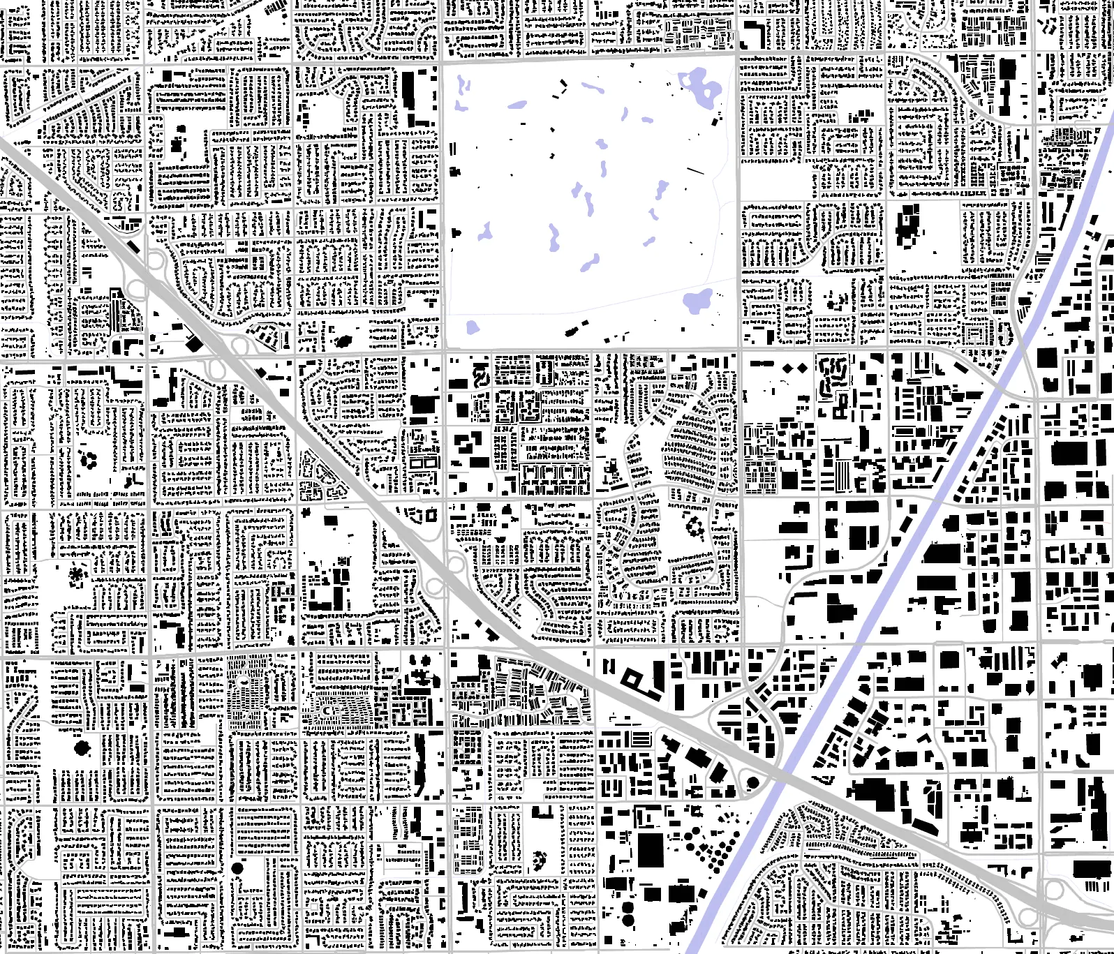 Fountain Valley figure ground plan