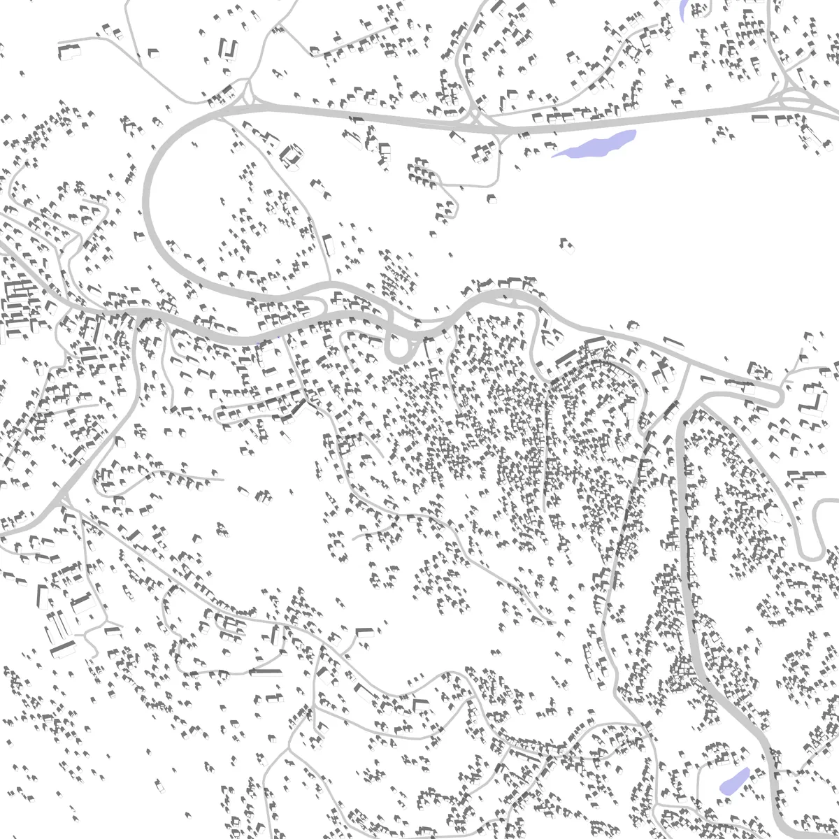 Franceville Lageplan (2,5 km)