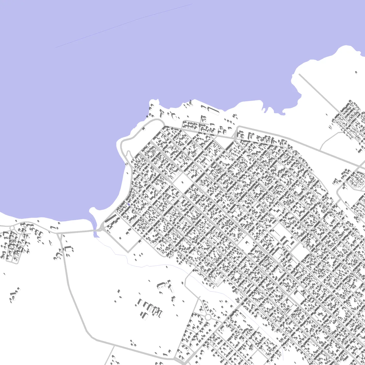 Fray Bentos plano de situación (2,5 km)