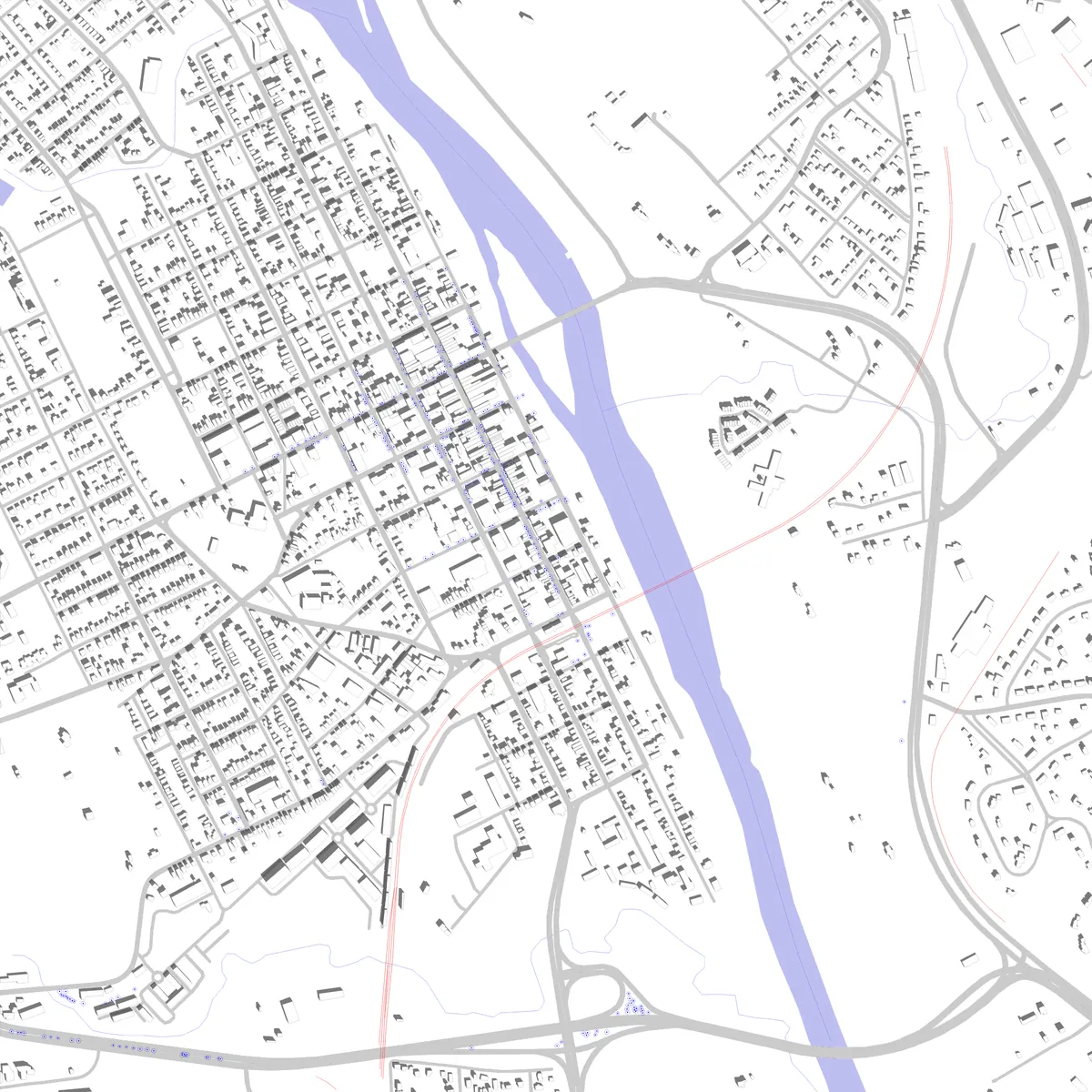 Fredericksburg site plan (2.5 km)