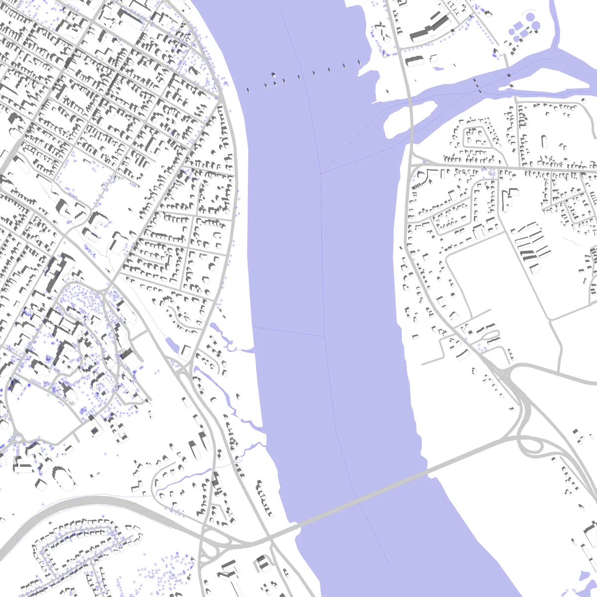 Fredericton site plan (2.5 km)