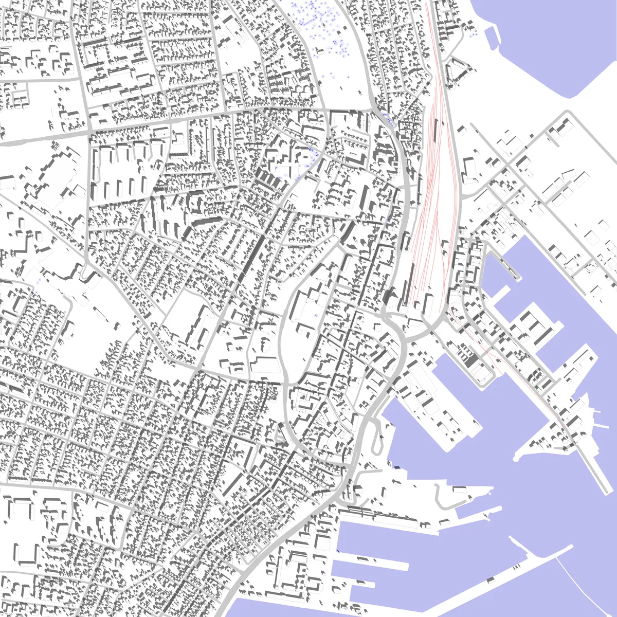Frederikshavn Lageplan (2,5 km)