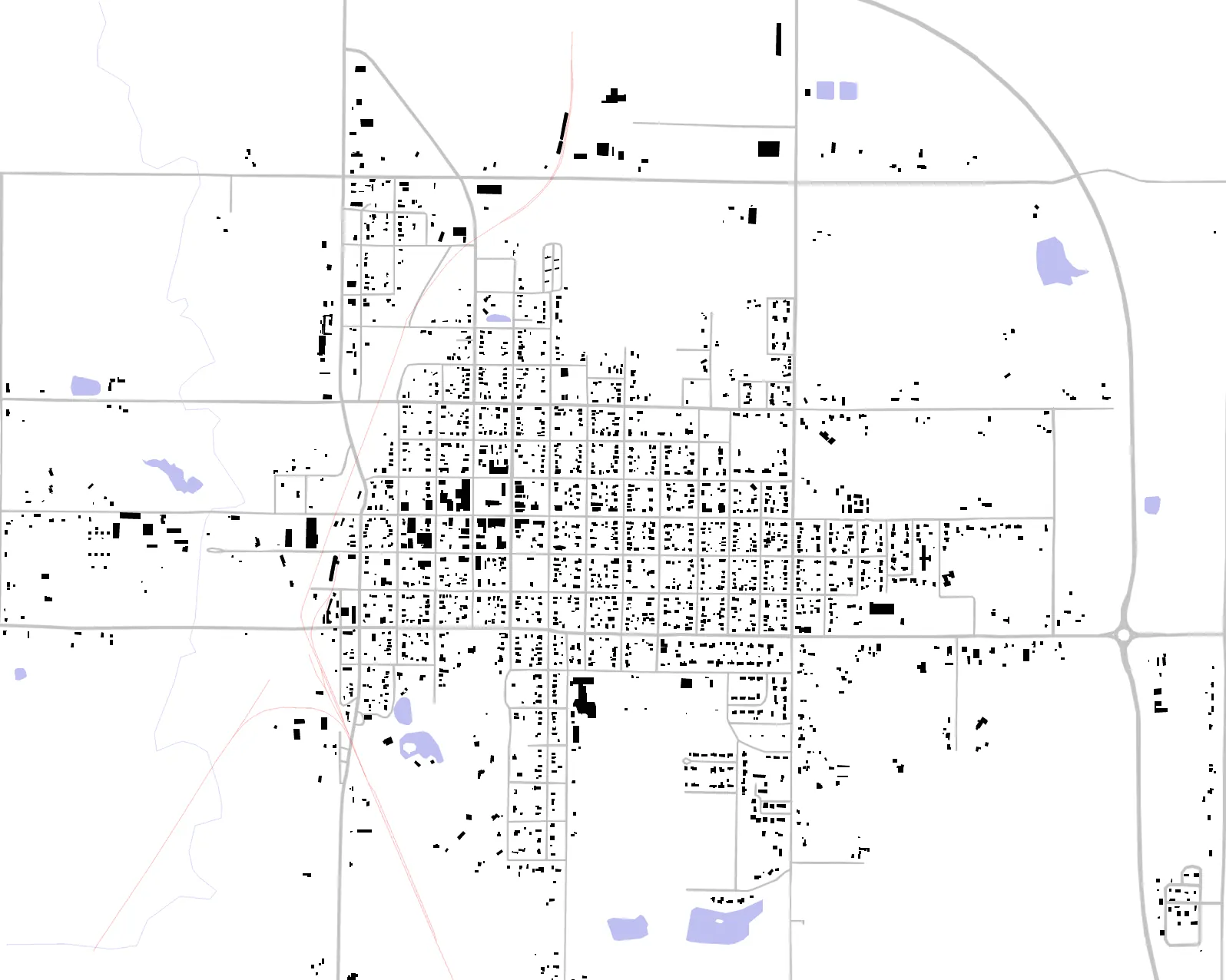 Fredonia figure ground plan