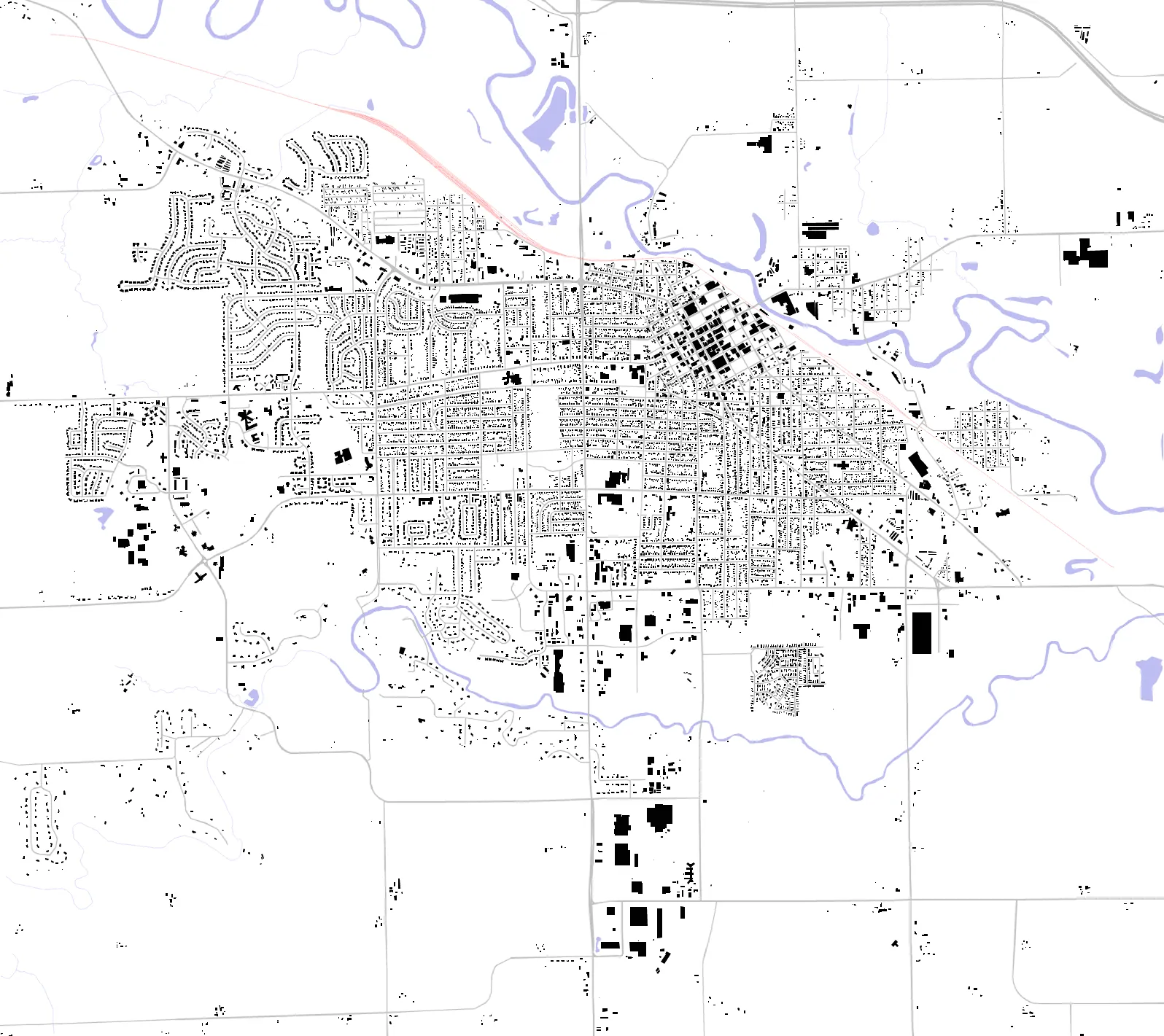Freeport figure ground plan