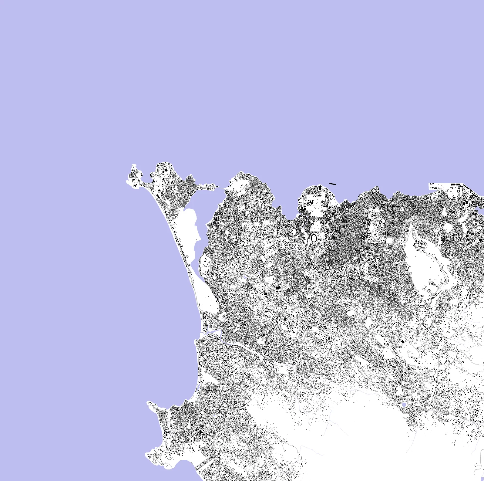 Freetown figure ground plan