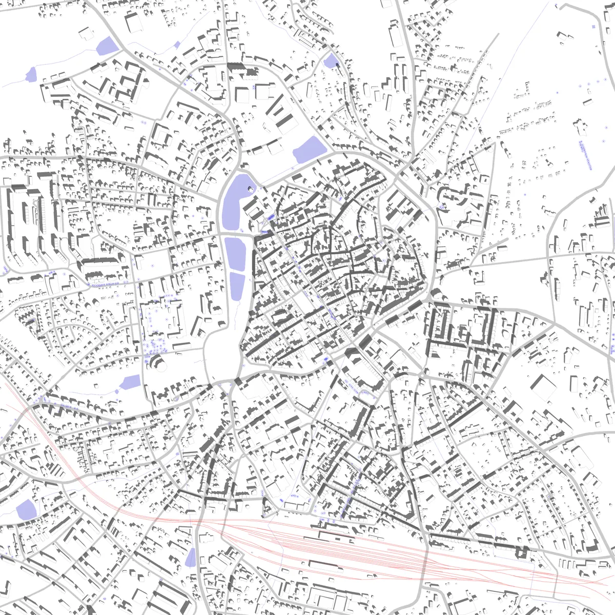 Freiberg Lageplan (2,5 km)