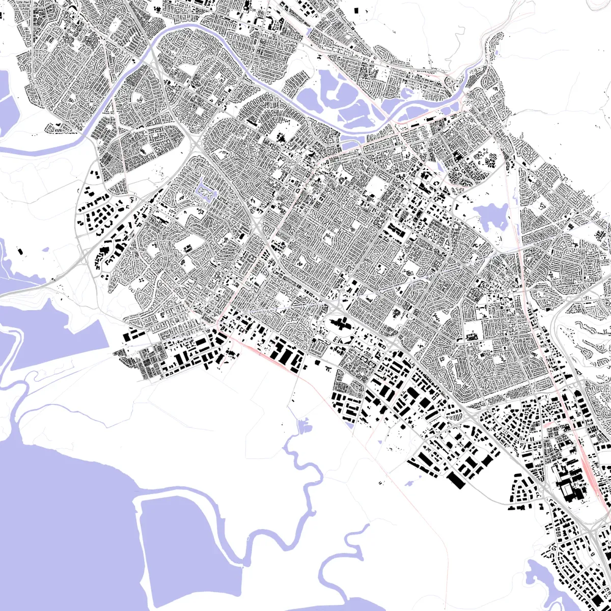 Firmet Map Fremont Architectural Map | ready-to-draw layered vectors | CAD ATLAS
