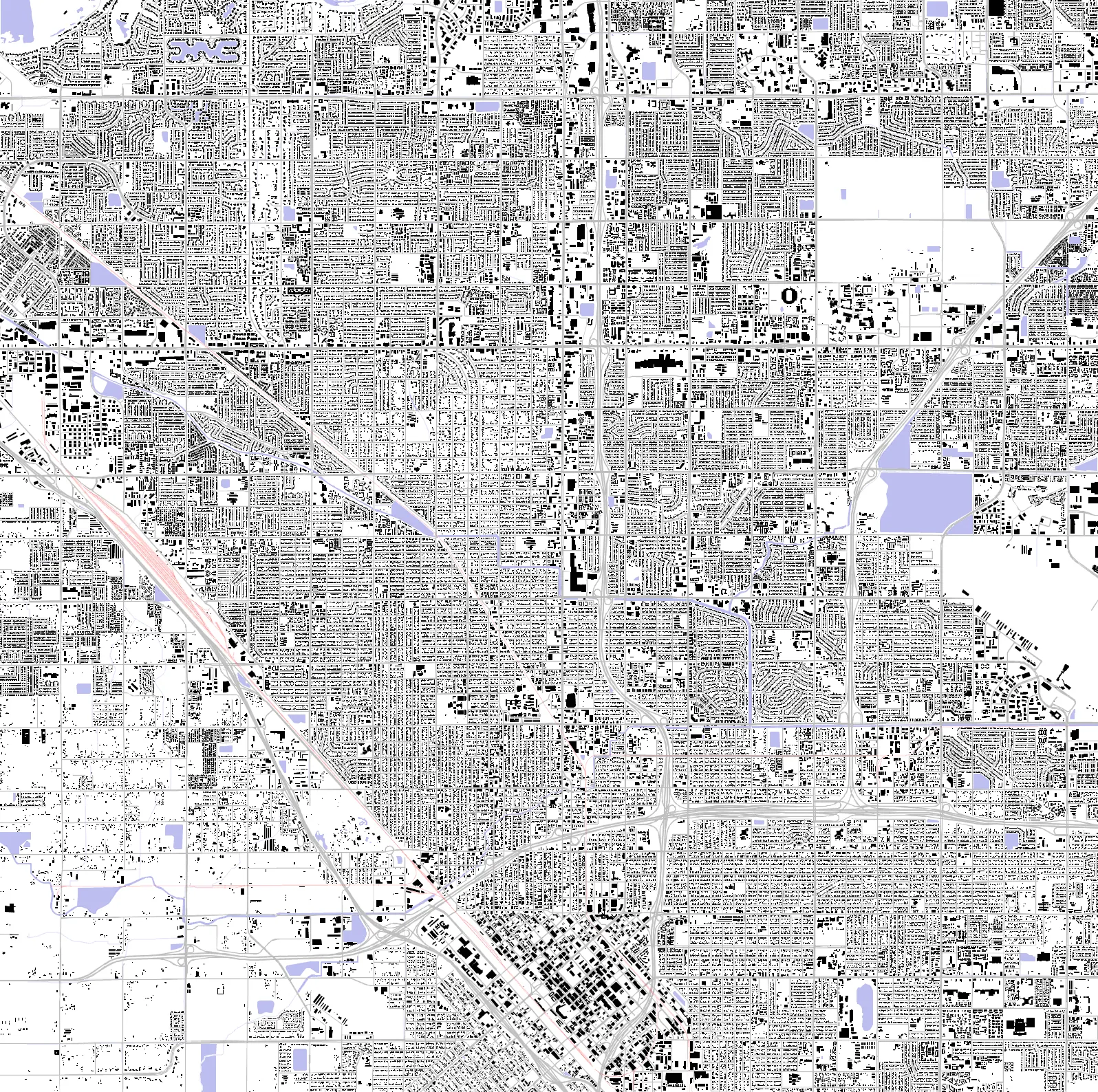 Fresno Schwarzplan