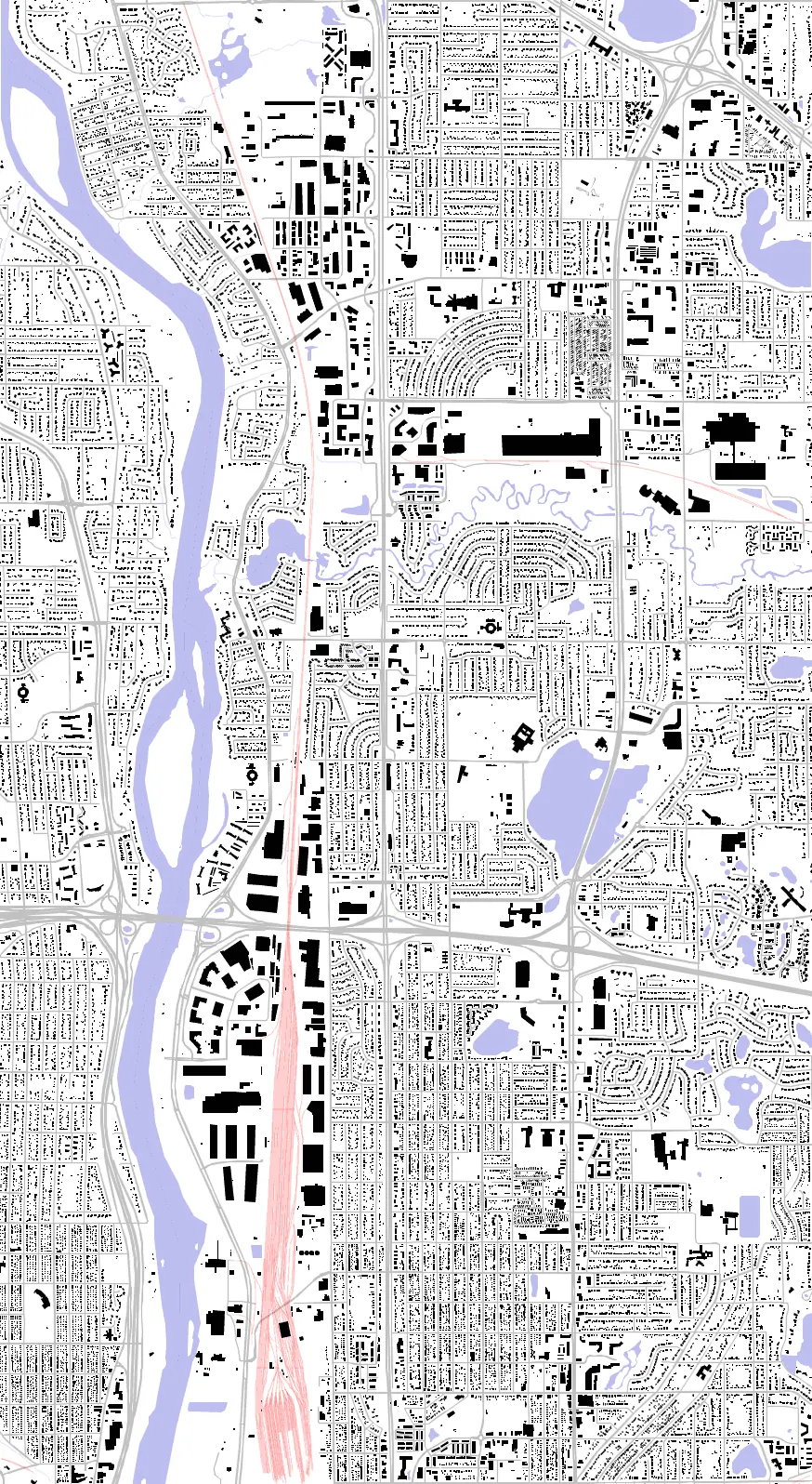 Fridley figure ground plan