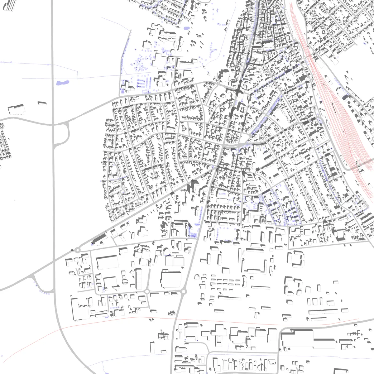 Friedberg Lageplan (2,5 km)