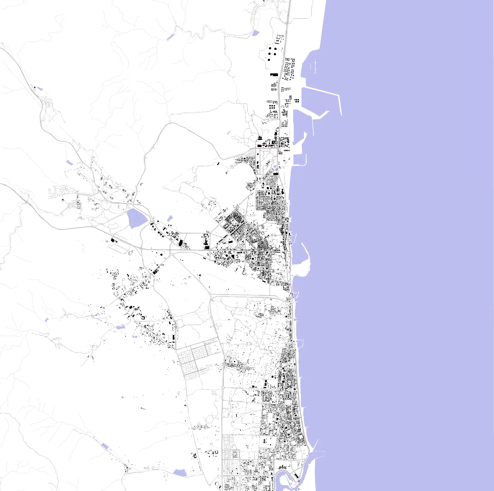 Fujairah City Schwarzplan