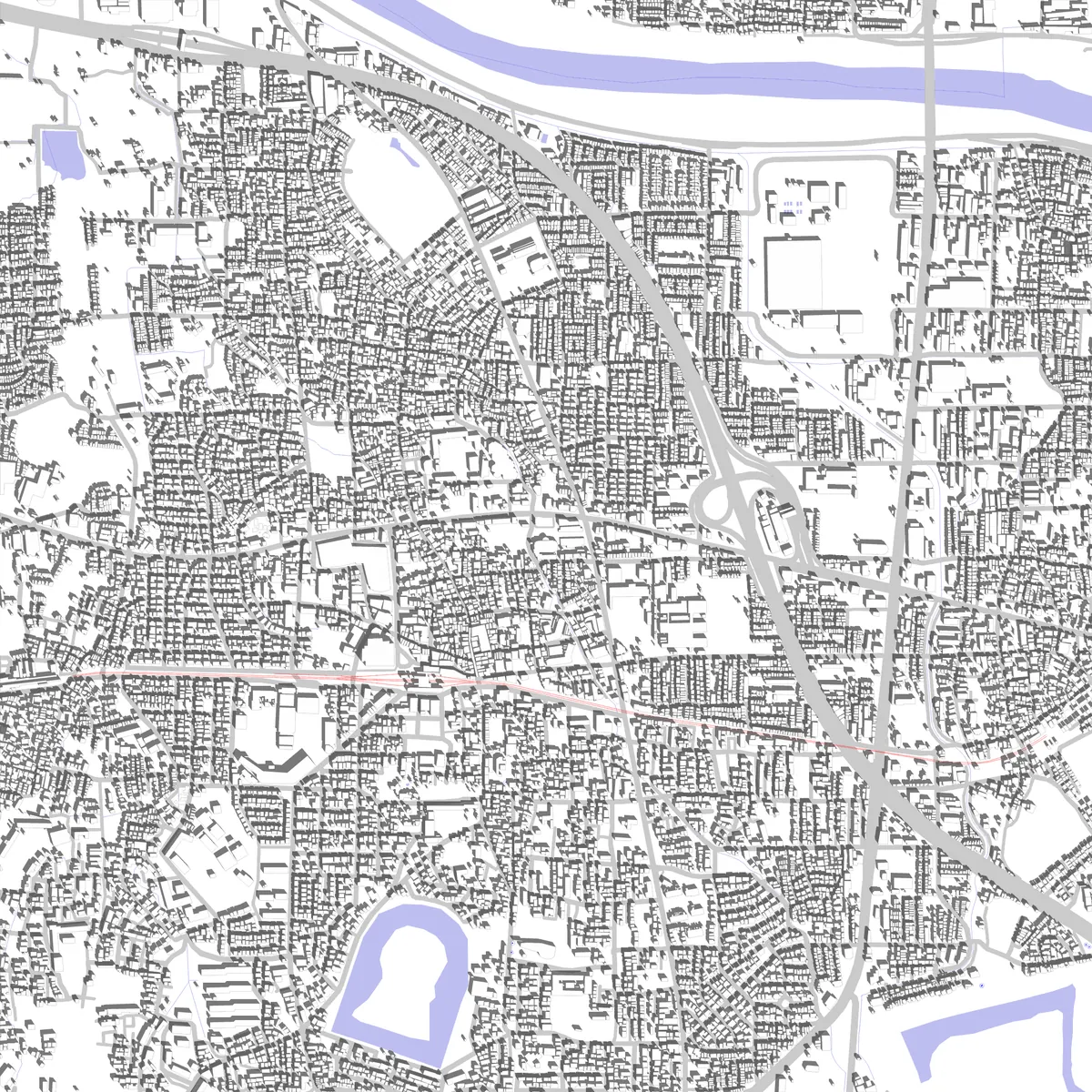 Fujiidera Lageplan (2,5 km)
