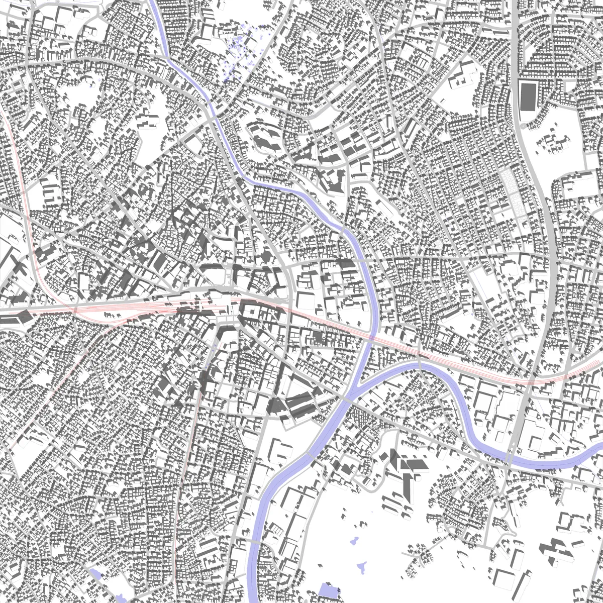 Fujisawa Lageplan (2,5 km)
