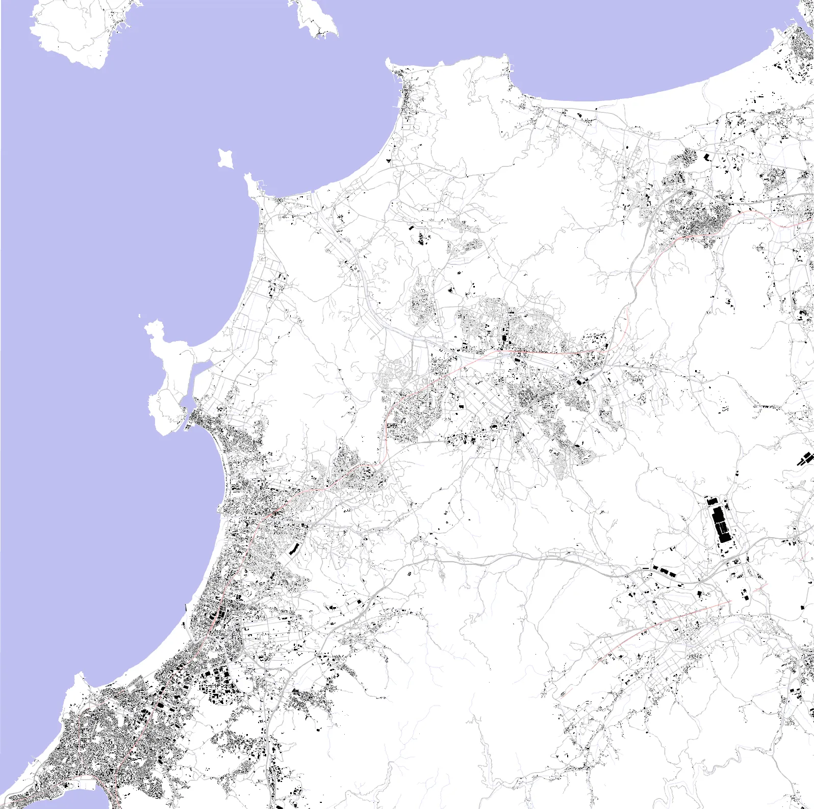 Fukuoka figure ground plan