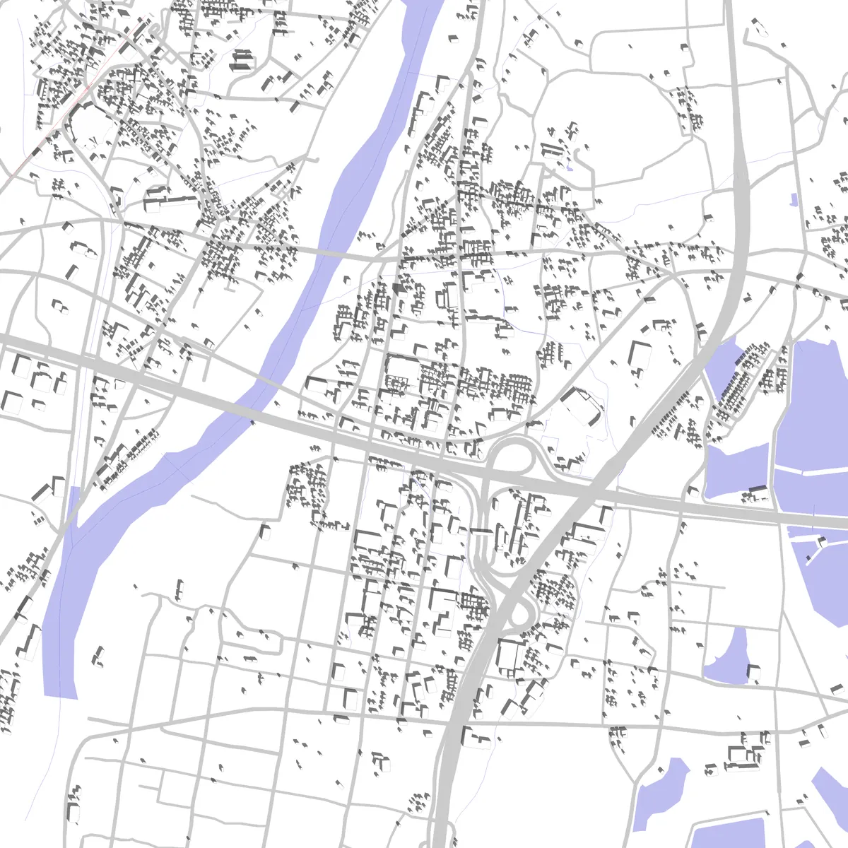 福崎 敷地図 (2.5 km)