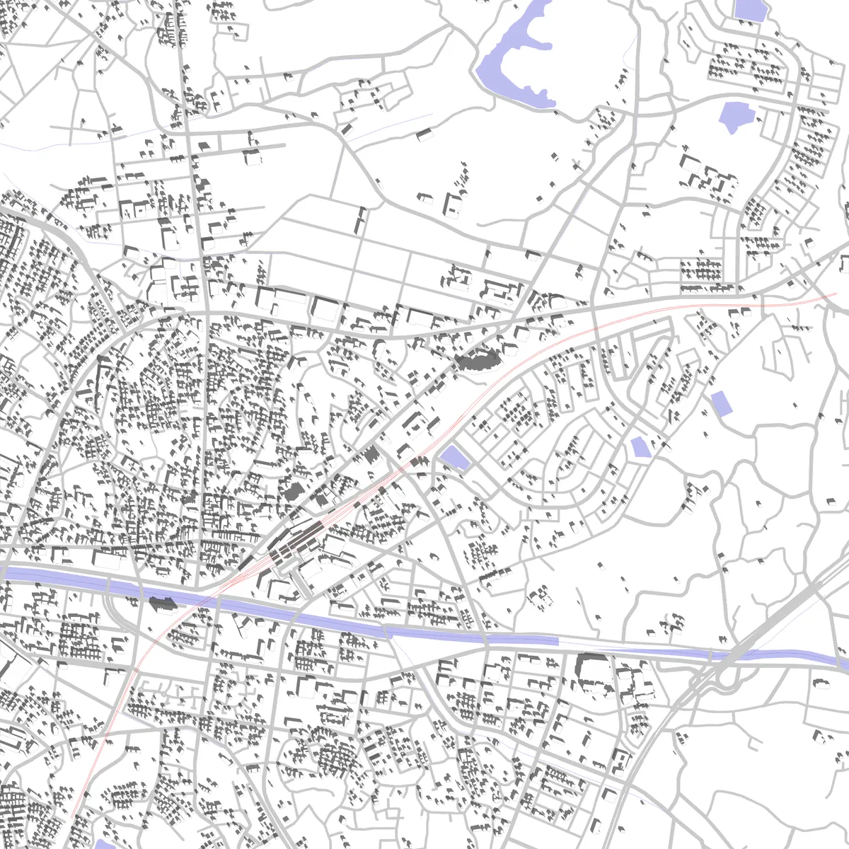 Fukutsu Lageplan (2,5 km)