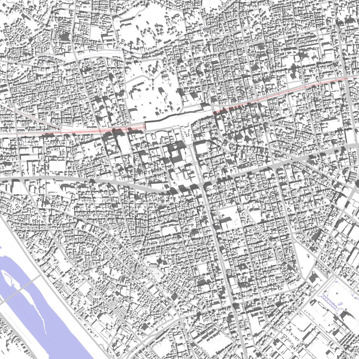 福山 敷地図 (2.5 km)