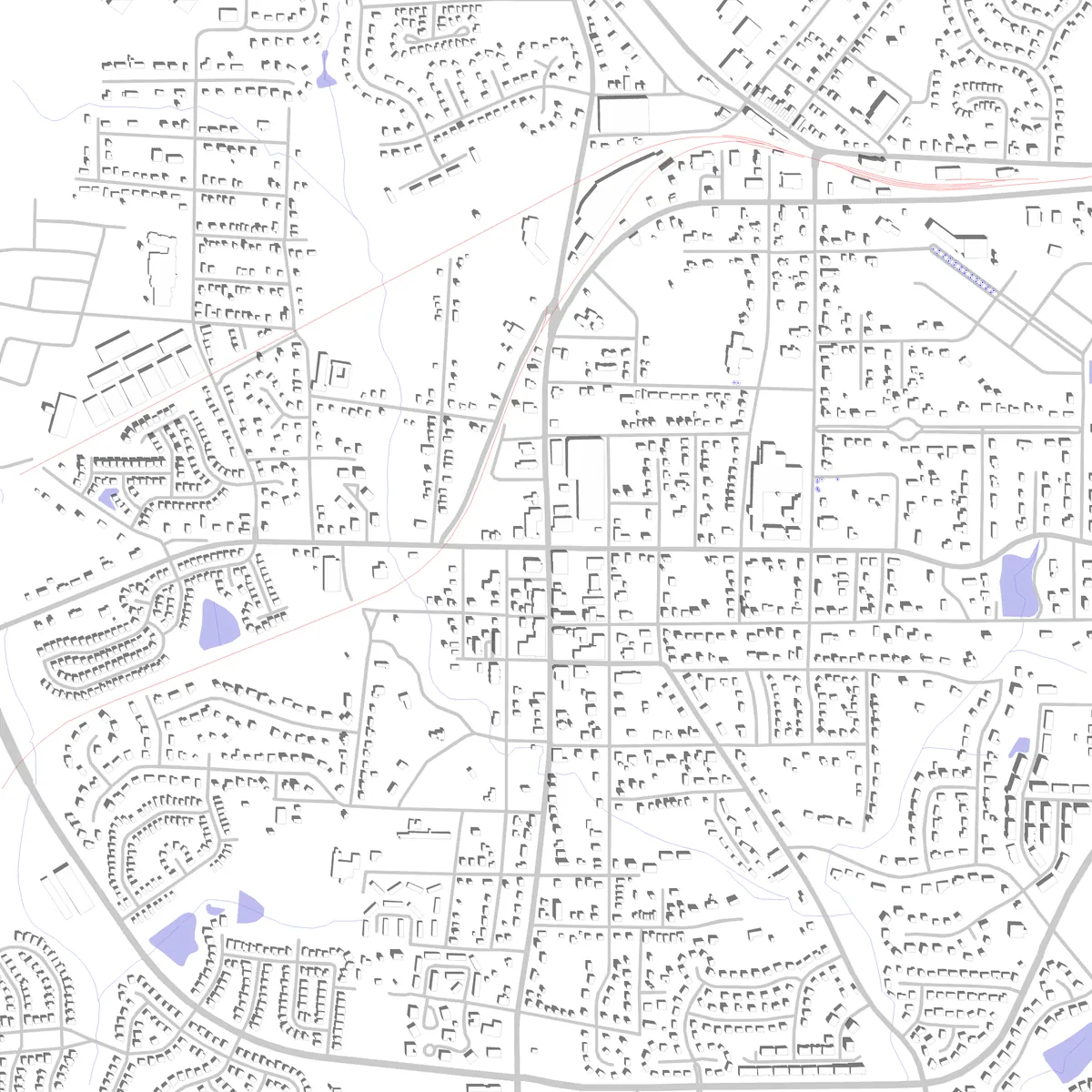 Fuquay-Varina site plan (2.5 km)