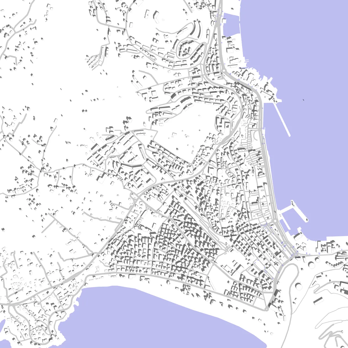 Gaeta planimetria di sito (2,5 km)