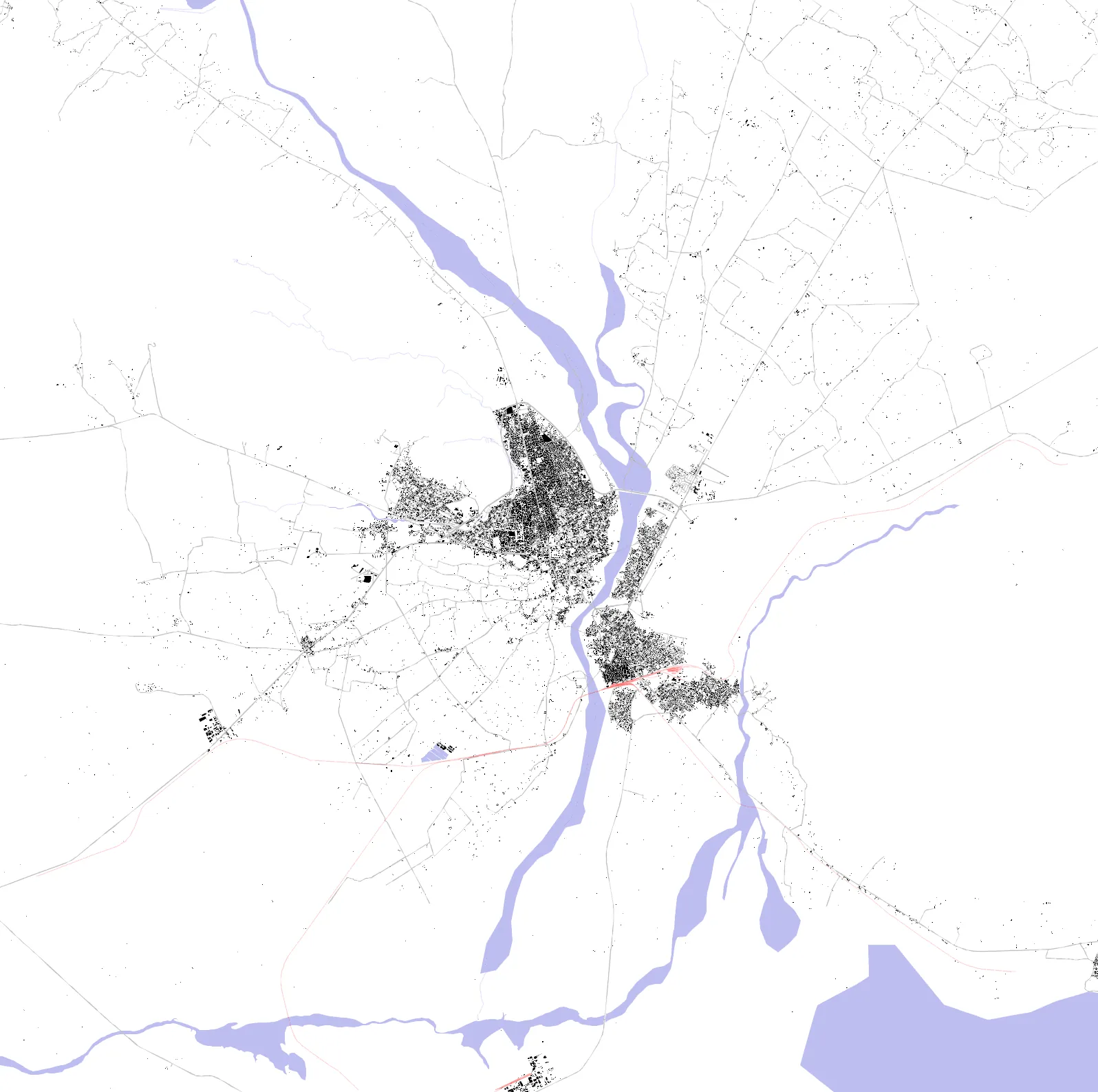 Gafsa figure ground plan