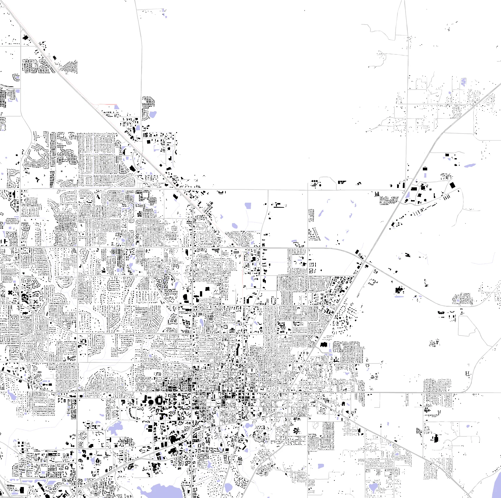 Gainesville Schwarzplan