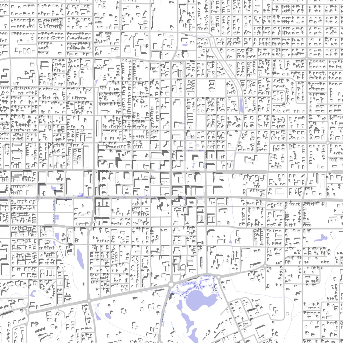 Gainesville Lageplan (2,5 km)