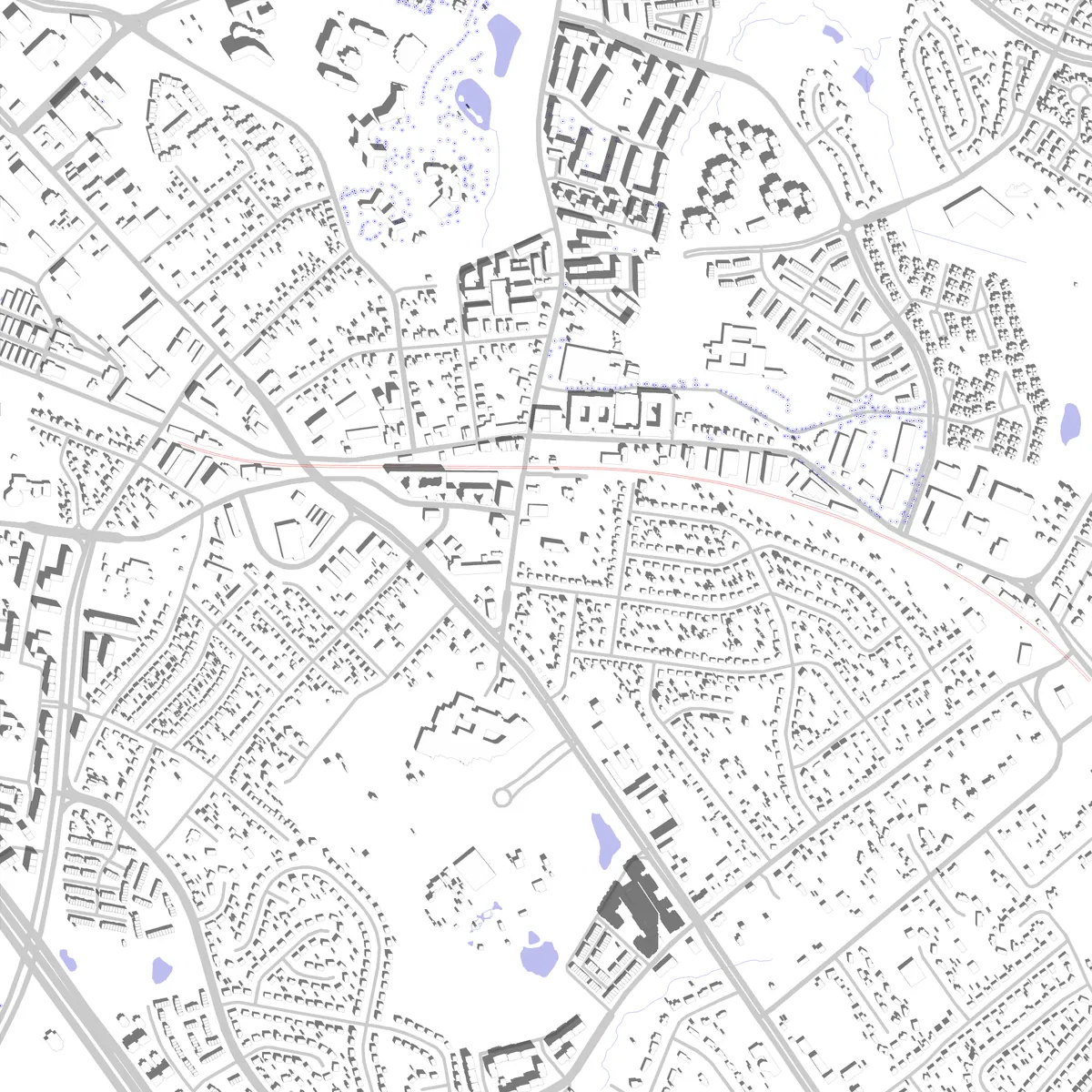 Gaithersburg Lageplan (2,5 km)