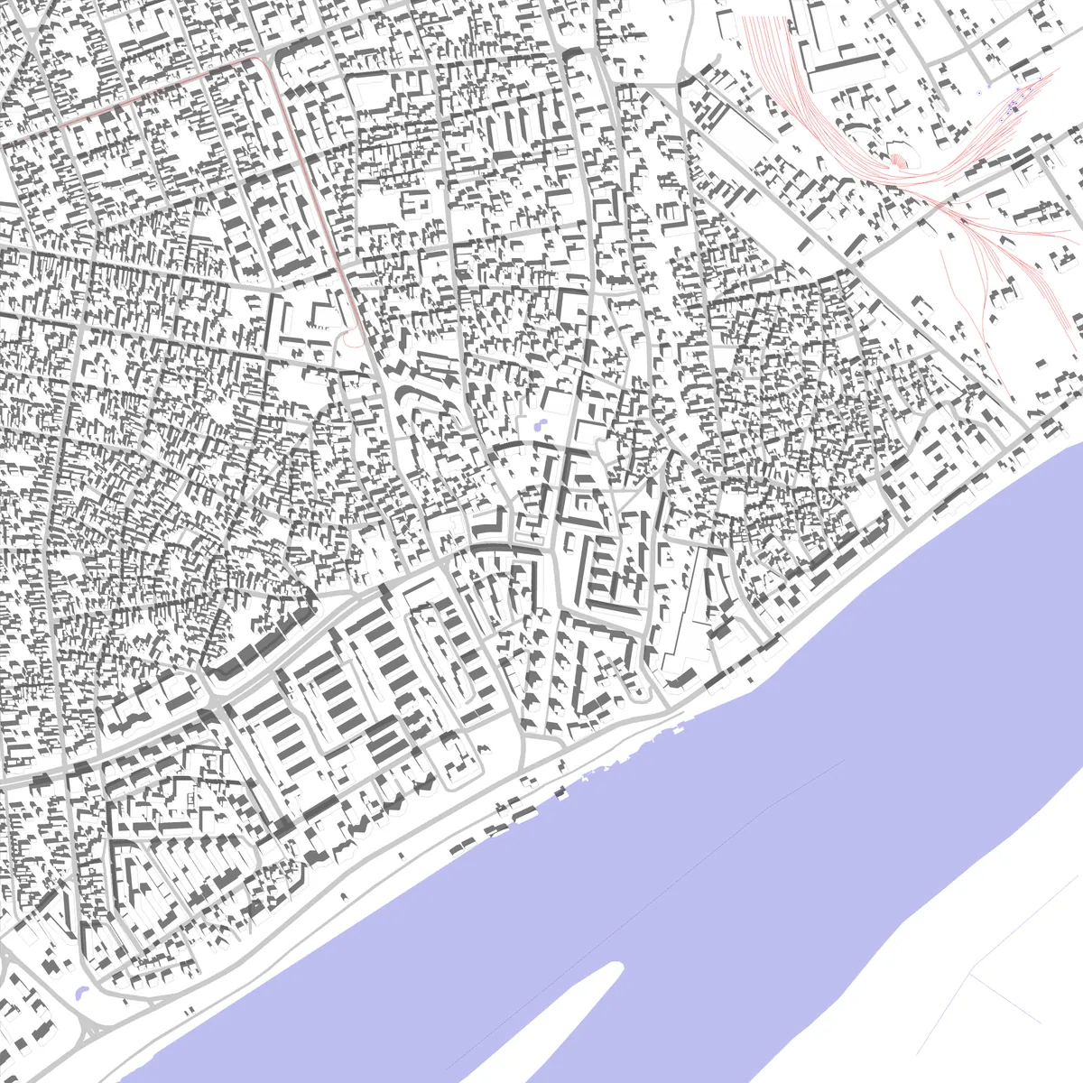 Galați site plan (2.5 km)