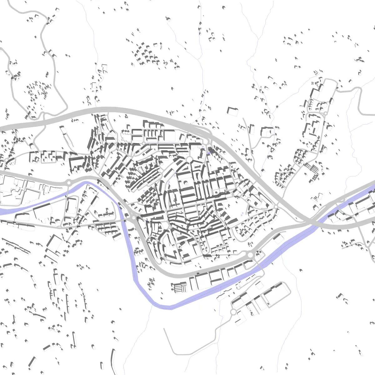 Galdakao plano de situación (2,5 km)