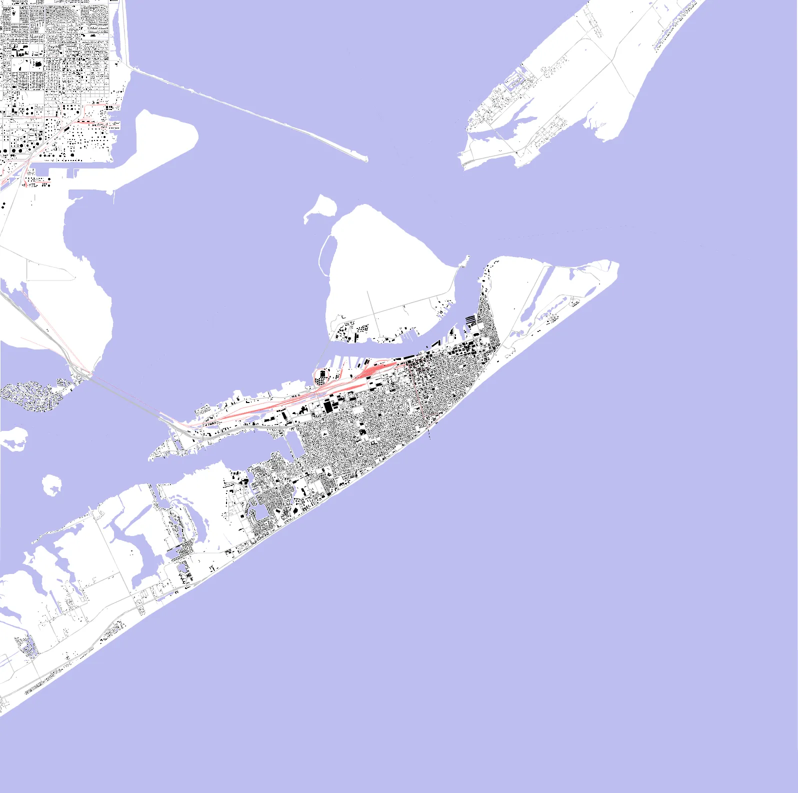 Galveston figure ground plan