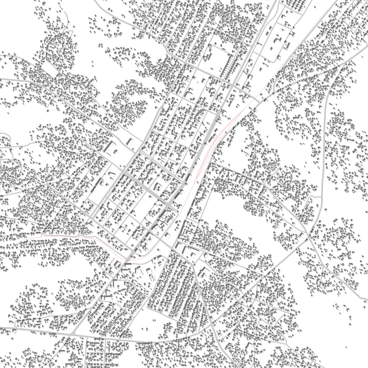 Ganda planta de localização (2,5 km)