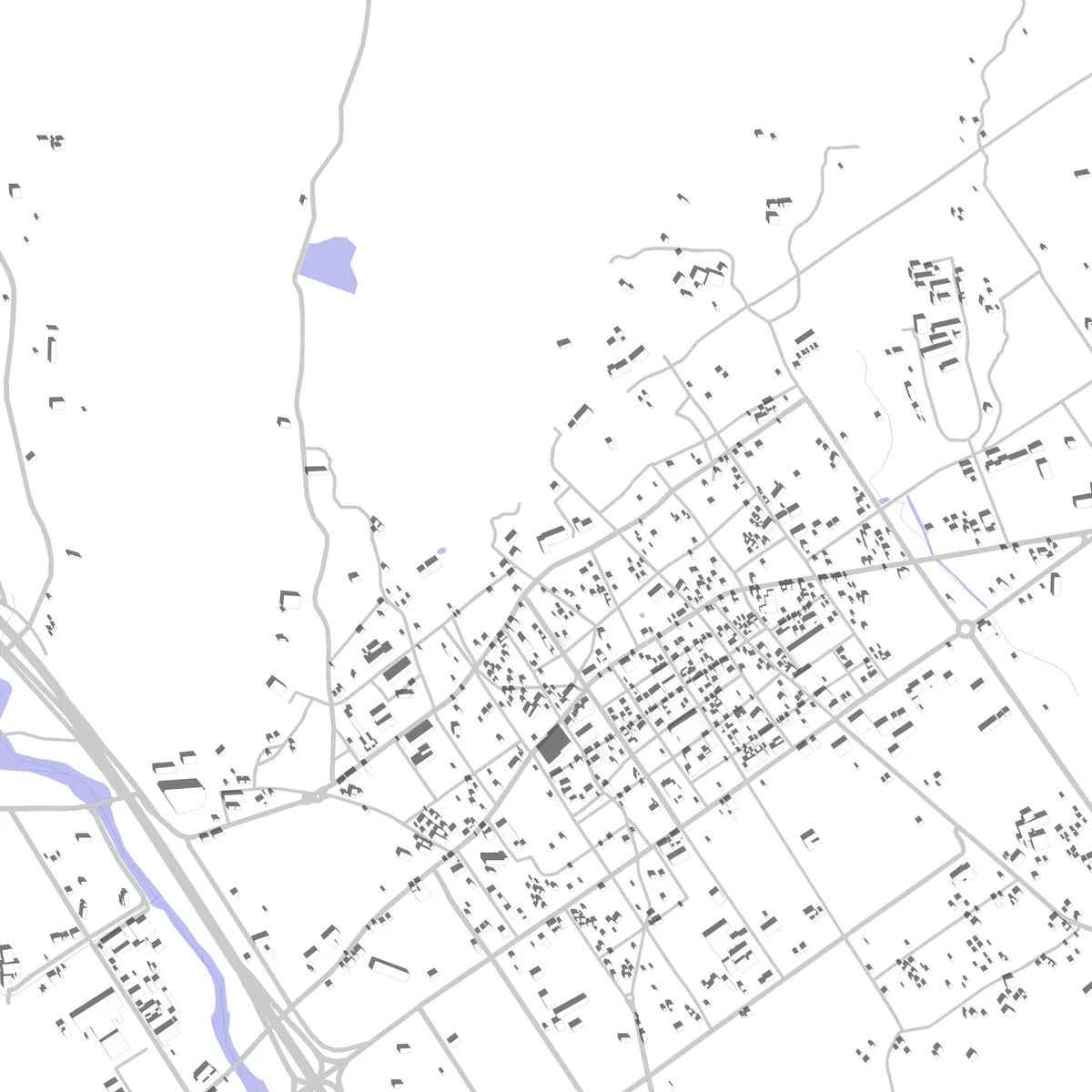 Gangjin Lageplan (2,5 km)