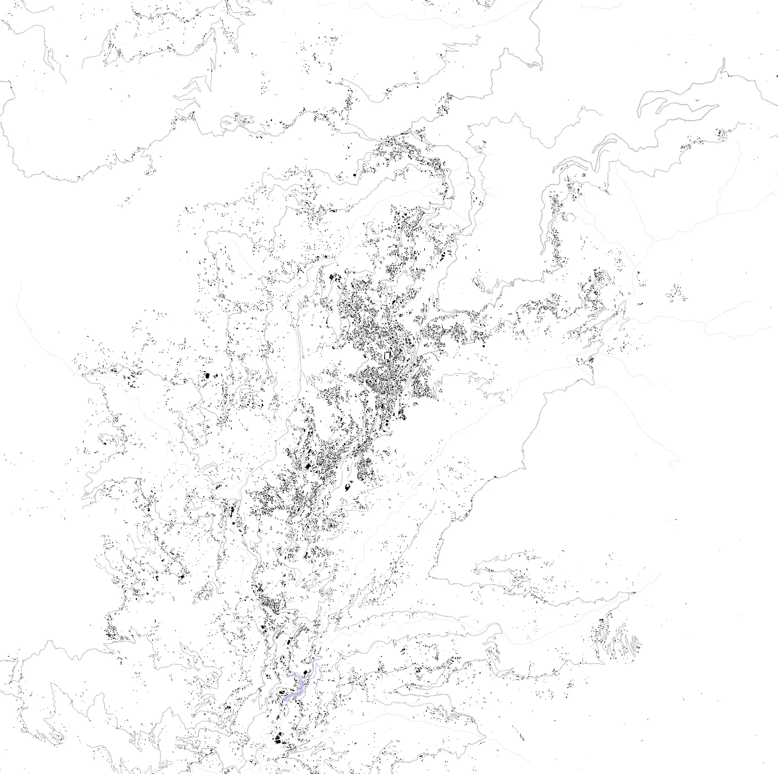 Gangtok Schwarzplan