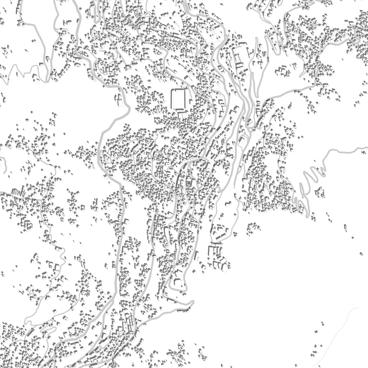 Gangtok Lageplan (2,5 km)