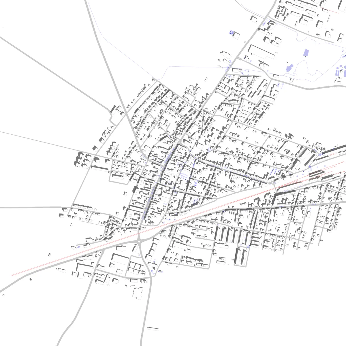 Gänserndorf Lageplan (2,5 km)