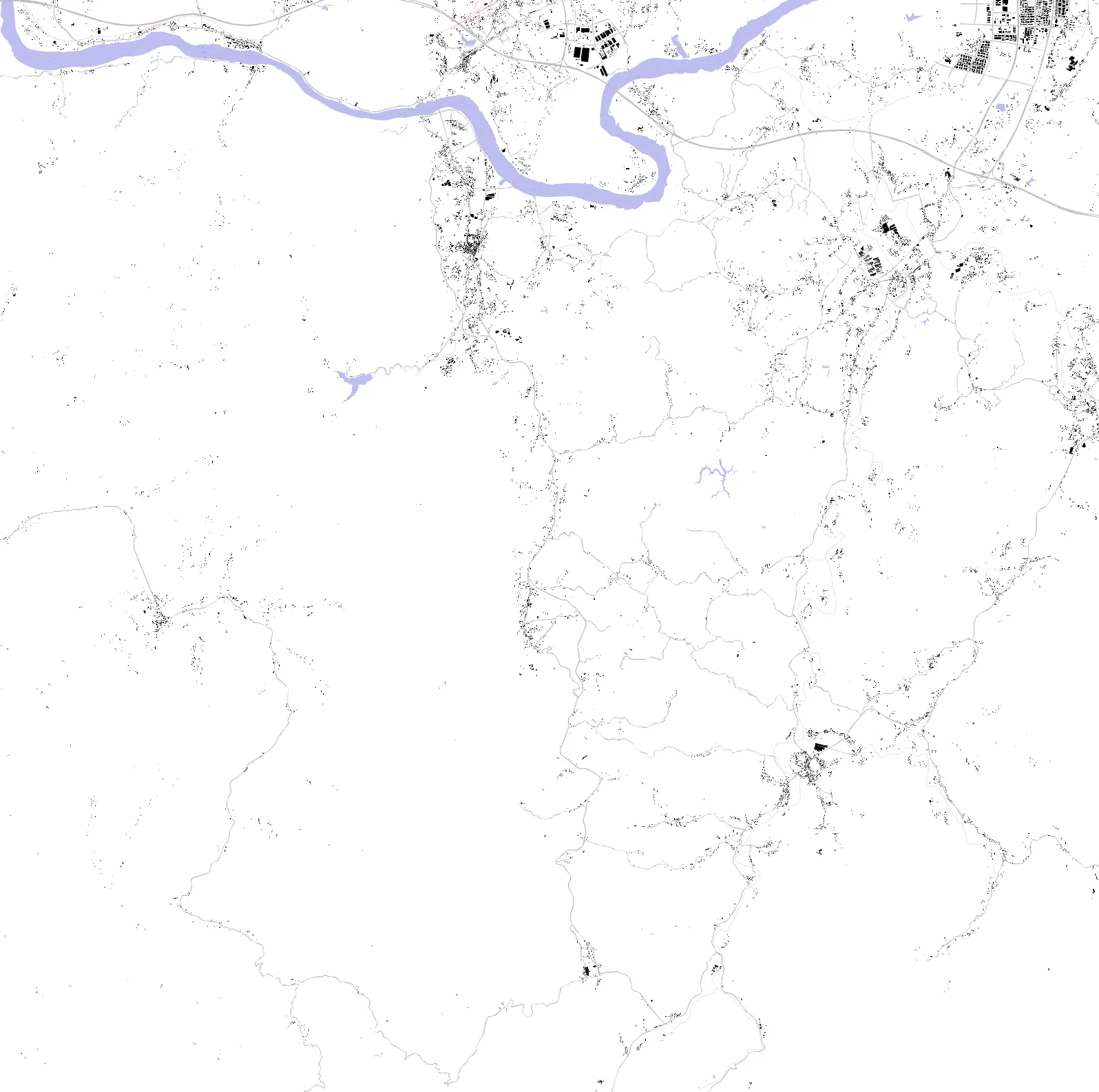 Ganzhou figure ground plan