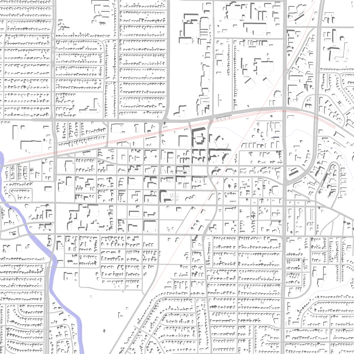 Garland site plan (2.5 km)