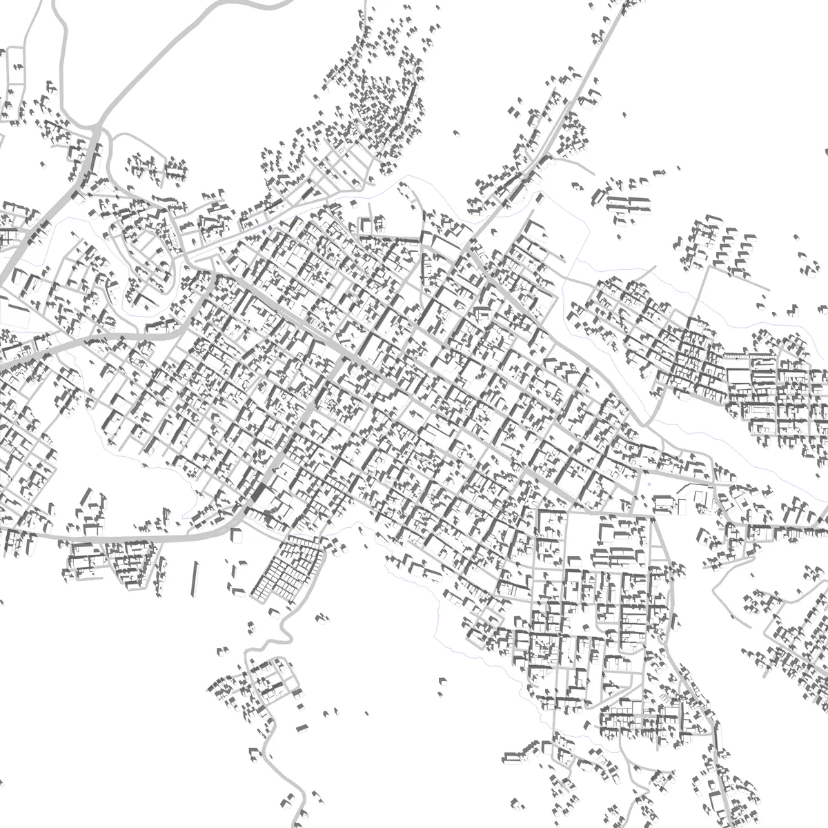 Garzón Lageplan (2,5 km)