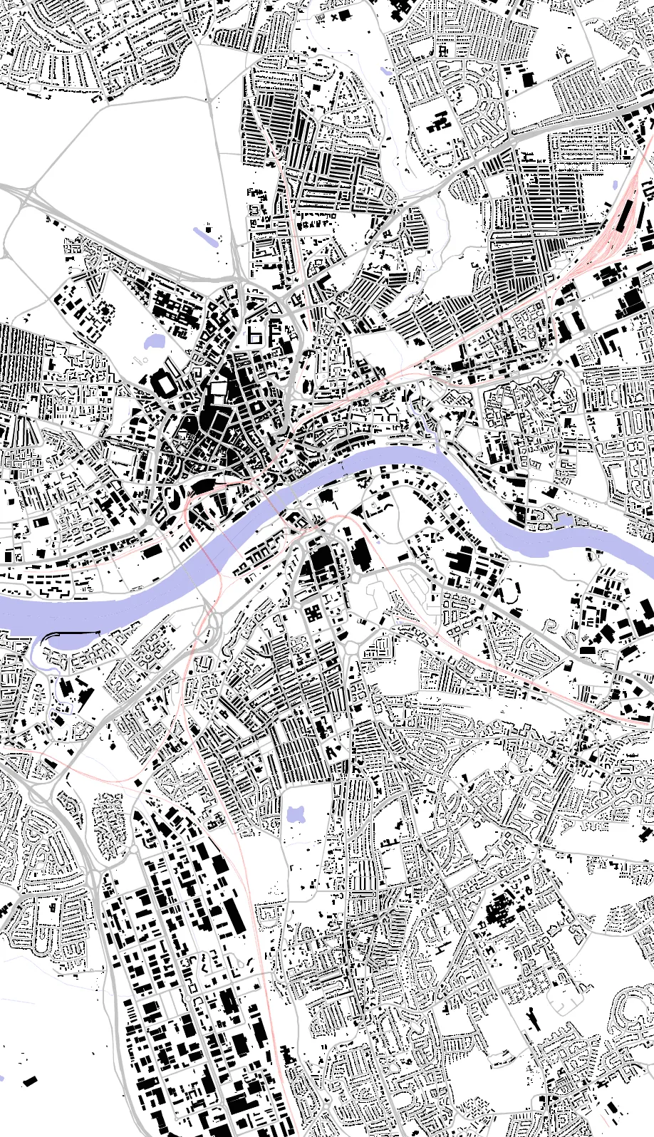 Gateshead figure ground plan