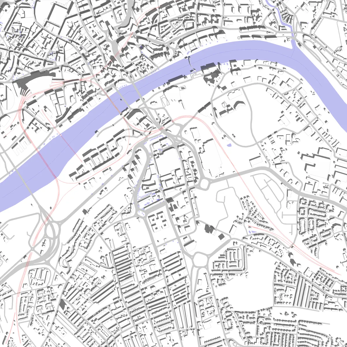 Gateshead site plan (2.5 km)