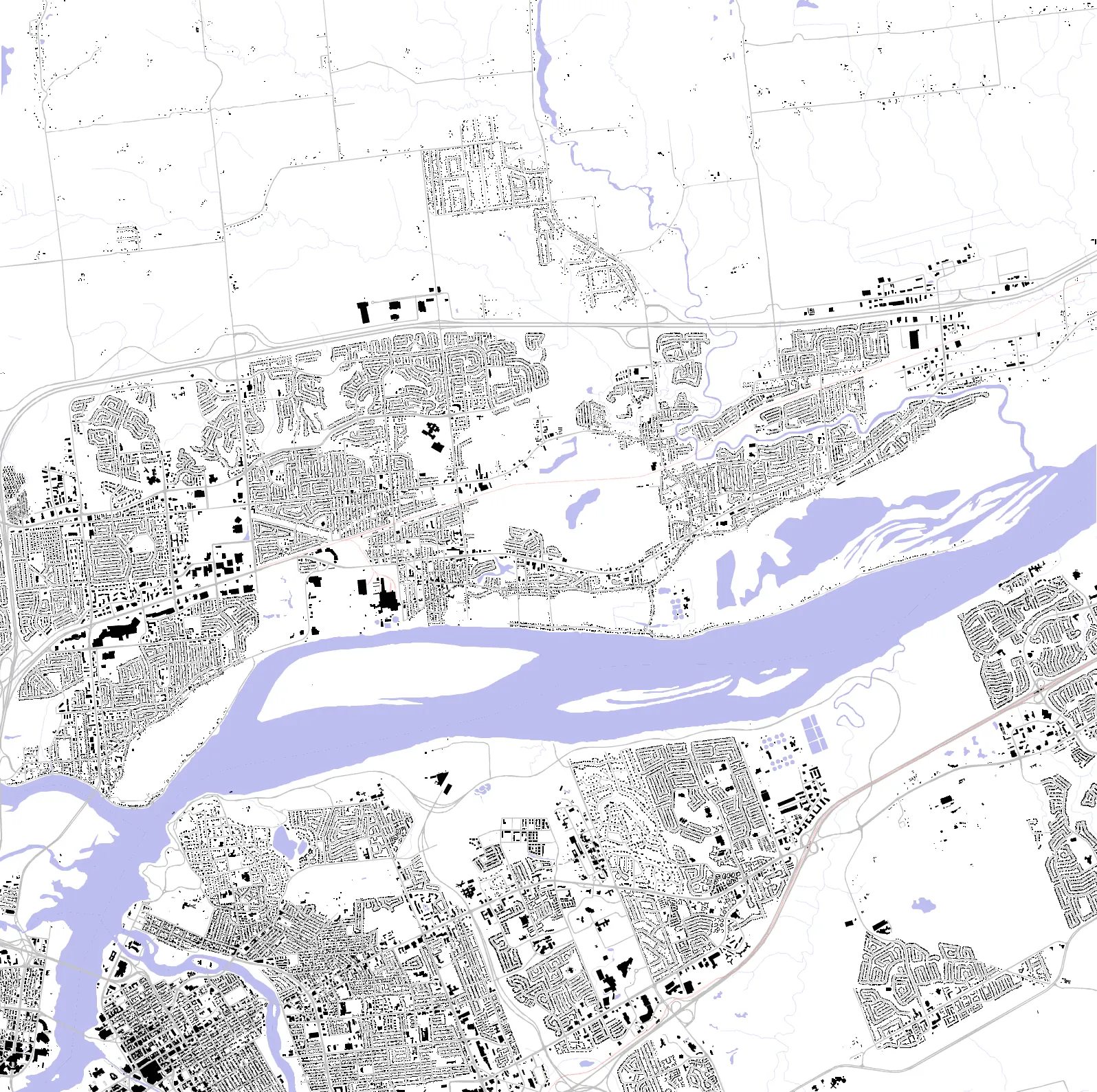 Gatineau figure ground plan