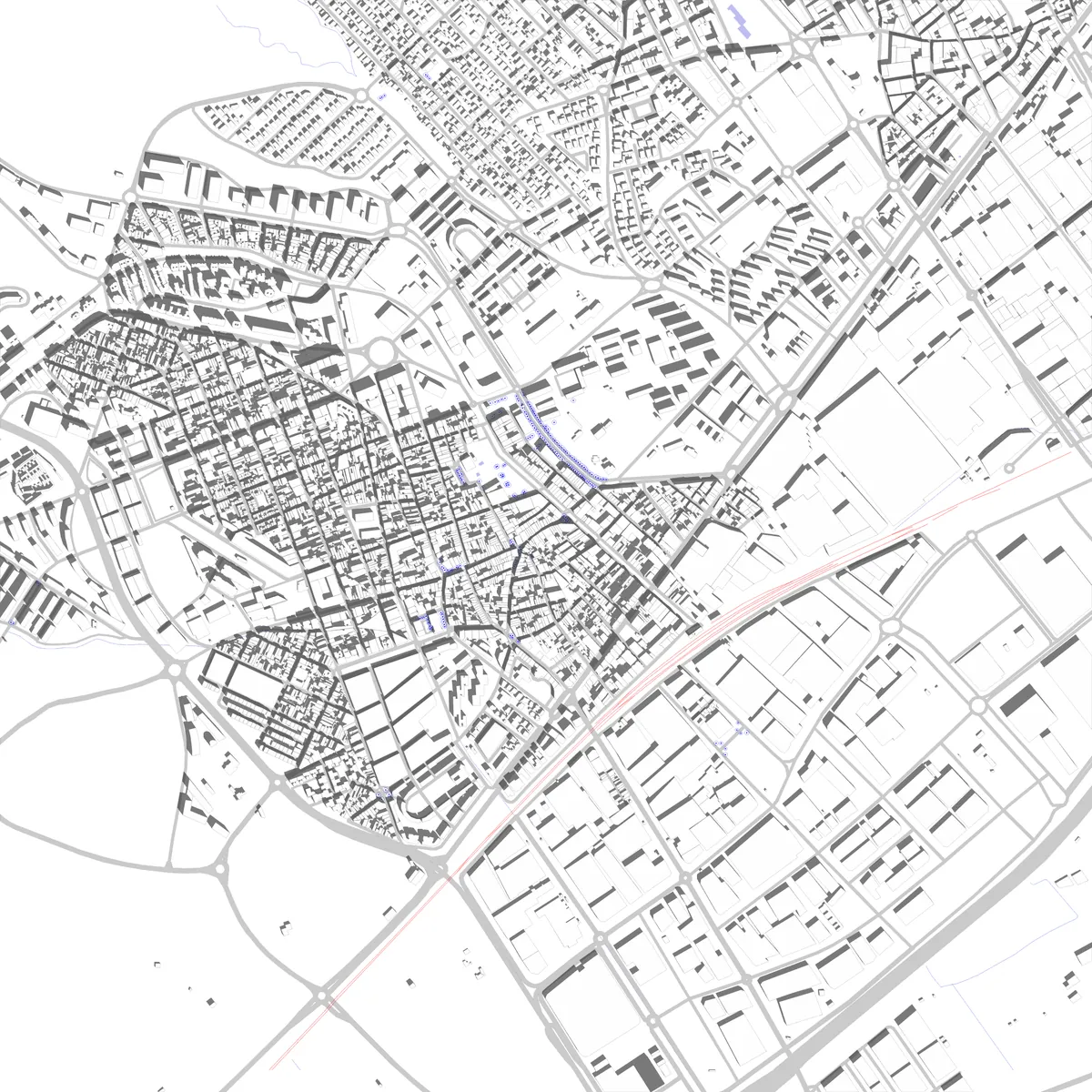 Gavà plano de situación (2.5 km)