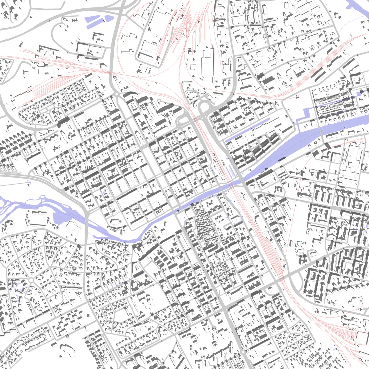 Gävle situationsplan (2,5 km)
