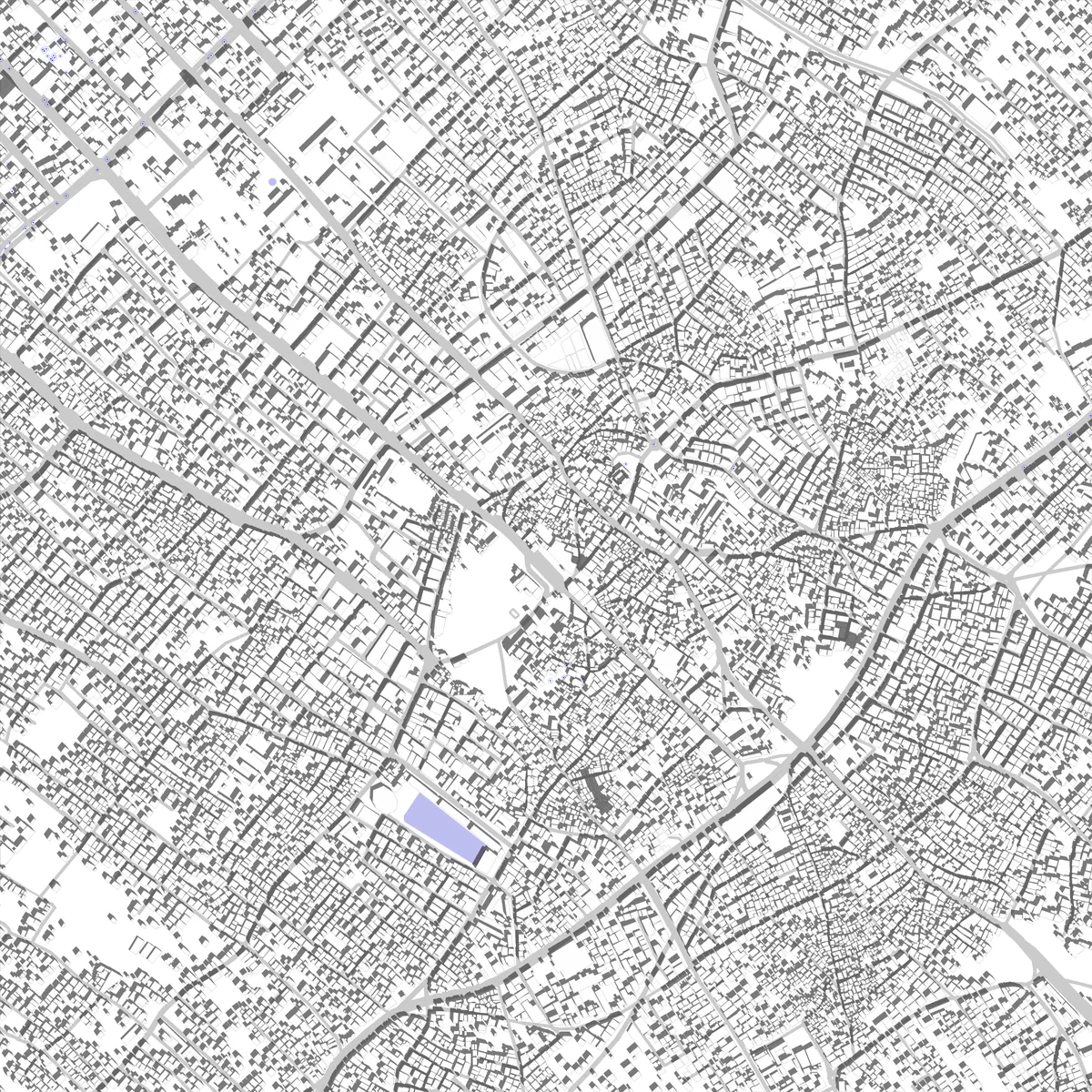 Gaza City site plan (2.5 km)